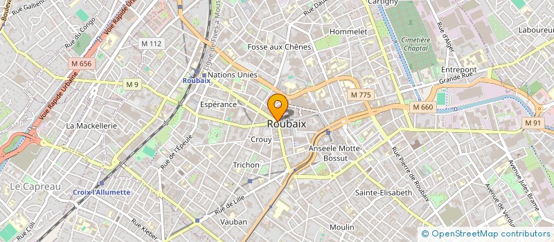 localisation de l'entreprise LE GRAND CAFE  ROUBAIX