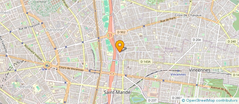 localisation de l'entreprise LE GRAND CAFE à MONTREUIL