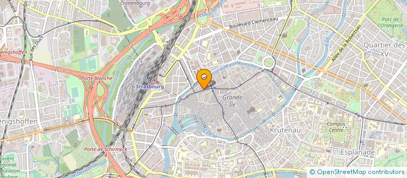 localisation de l'entreprise LE GRAND CAFE DE LA COUPOLE à STRASBOURG