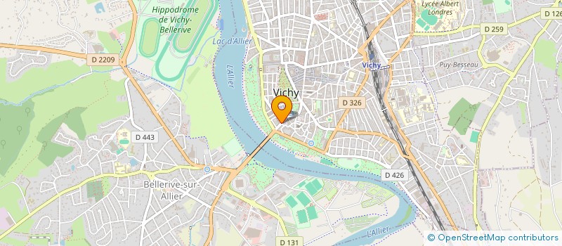 localisation de l'entreprise LE GRAND CAFE DES ARTS à VICHY