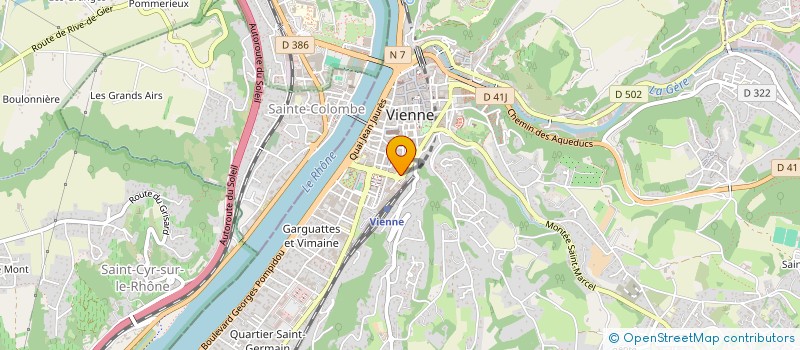localisation de l'entreprise LE GRAND CAFE GLACIER  VIENNE