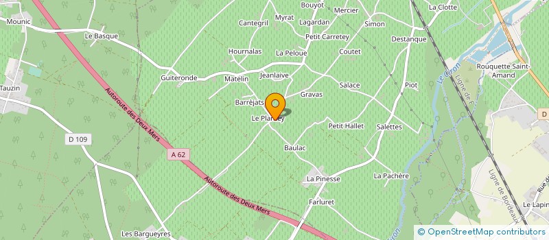 localisation de l'entreprise LE GRAND CARRE  LANDIRAS