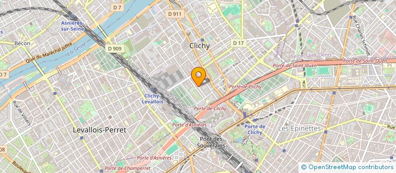 localisation de l'entreprise LE GRAND CARREFOUR à CLICHY