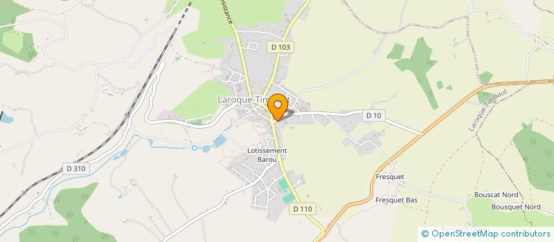 localisation de l'entreprise LE GRAND CEDRE  LAROQUE-TIMBAUT