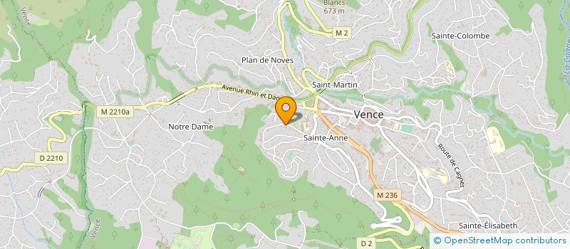 localisation de l'entreprise LE GRAND CEDRE BLEU  VENCE