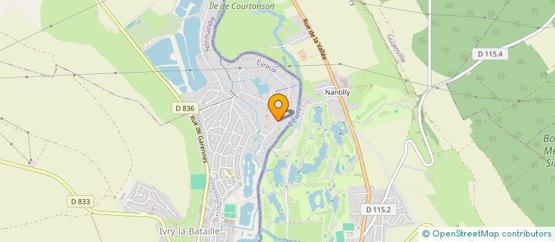 localisation de l'entreprise LE GRAND CERF  IVRY-LA-BATAILLE