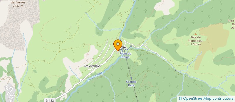 localisation de l'entreprise LE GRAND CERF  LA GIETTAZ