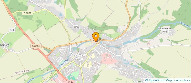 localisation de l'entreprise LE GRAND CERF MAGNY-EN-VEXIN  MAGNY-EN-VEXIN