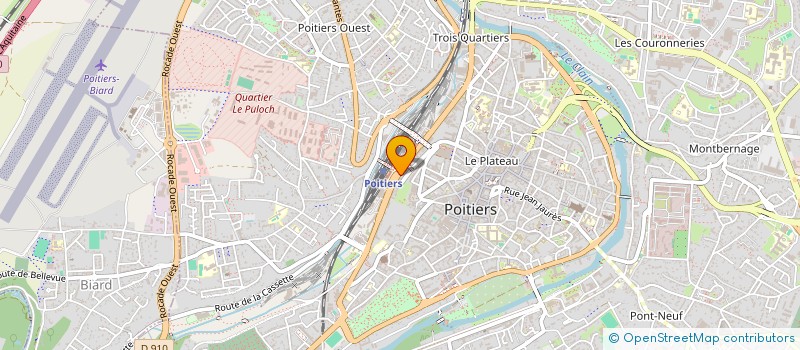 localisation de l'entreprise LE GRAND CERF SARL à POITIERS