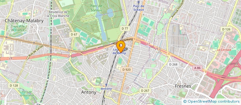 localisation de l'entreprise LE GRAND CHAILLOT à ANTONY
