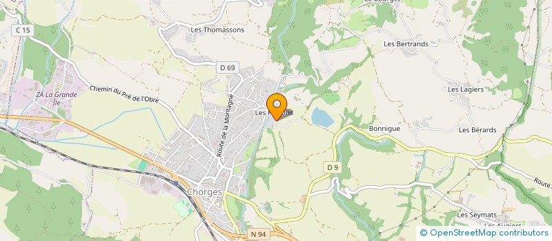 localisation de l'entreprise LE GRAND CHAMP à CHORGES