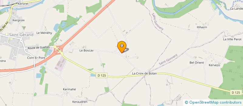 localisation de l'entreprise LE GRAND CHAMP à SAINT-GERAND-CROIXANVEC