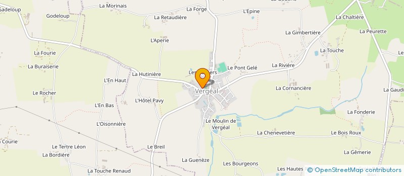 localisation de l'entreprise LE GRAND CHAMP  VERGEAL