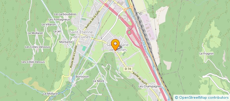 localisation de l'entreprise LE GRAND CHATELARD  SAINTE-MARIE-DE-CUINES