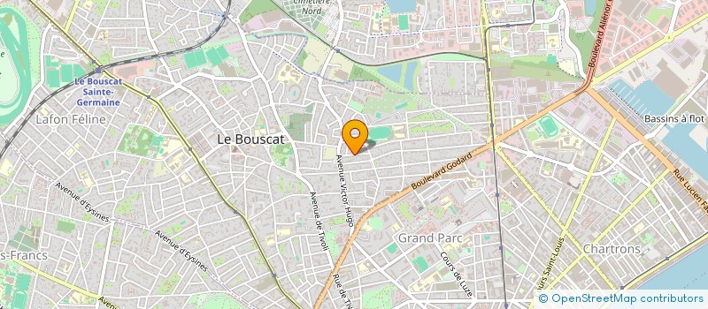 localisation de l'entreprise LE GRAND CHELEM  LE BOUSCAT