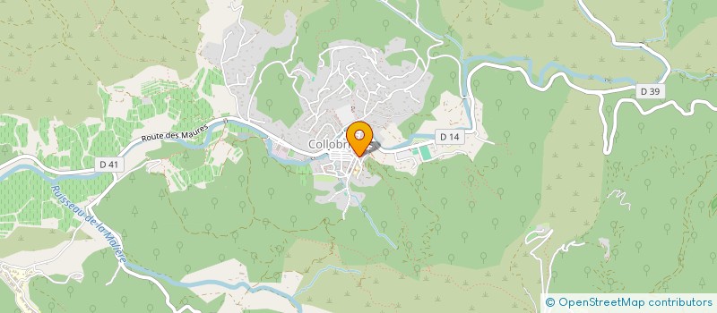 localisation de l'entreprise LE GRAND CHEMIN  COLLOBRIERES