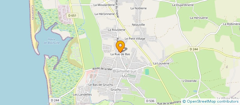 localisation de l'entreprise LE GRAND CHEMIN  BLAINVILLE-SUR-MER