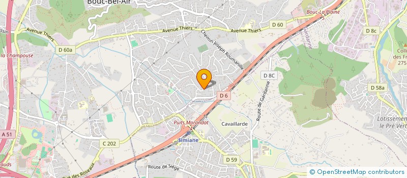 localisation de l'entreprise LE GRAND CHEMIN à BOUC-BEL-AIR