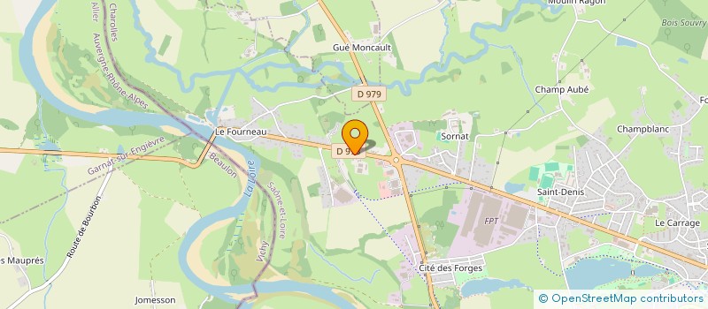 localisation de l'entreprise LE GRAND CHEMIN  BOURBON-LANCY