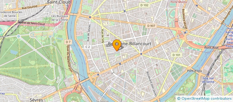 localisation de l'entreprise LE GRAND CHEMIN (C.I.T.L.A.H) à BOULOGNE-BILLANCOURT