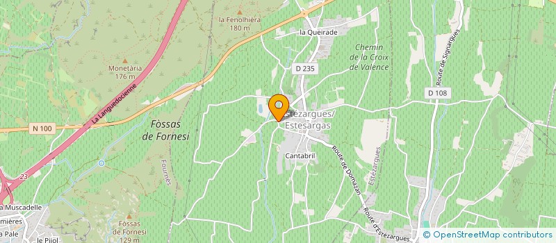 localisation de l'entreprise LE GRAND CHENE  ESTEZARGUES