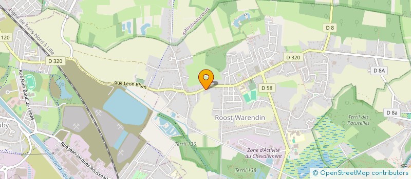 localisation de l'entreprise LE GRAND CHENE  ROOST-WARENDIN