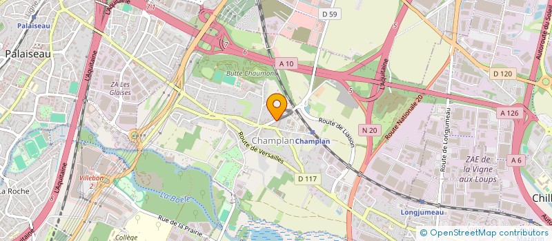 localisation de l'entreprise LE GRAND CHENE  CHAMPLAN