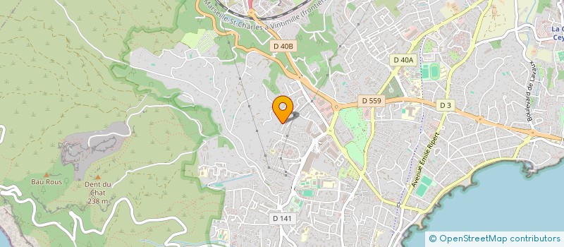 localisation de l'entreprise LE GRAND CHENE  LA CIOTAT