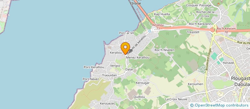 localisation de l'entreprise LE GRAND COGA  PLOUGASTEL-DAOULAS