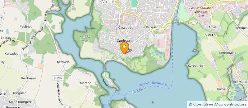 localisation de l'entreprise LE GRAND CONLEAU à VANNES