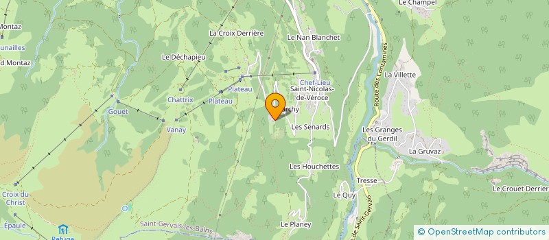 localisation de l'entreprise LE GRAND CRET  SAINT-GERVAIS-LES-BAINS