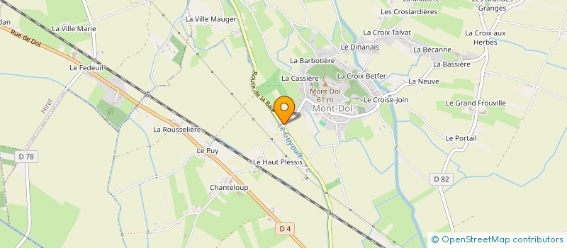 localisation de l'entreprise LE GRAND CROISE  MONT-DOL