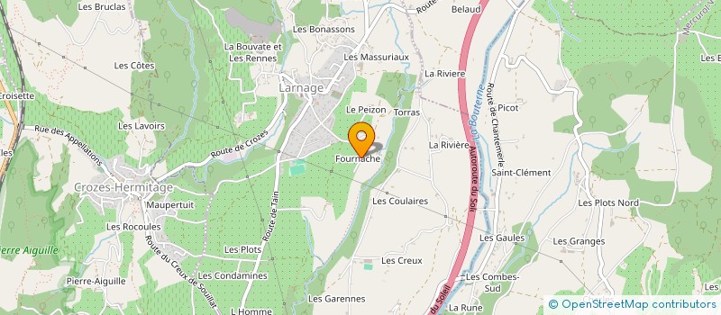 localisation de l'entreprise LE GRAND CRU  LARNAGE