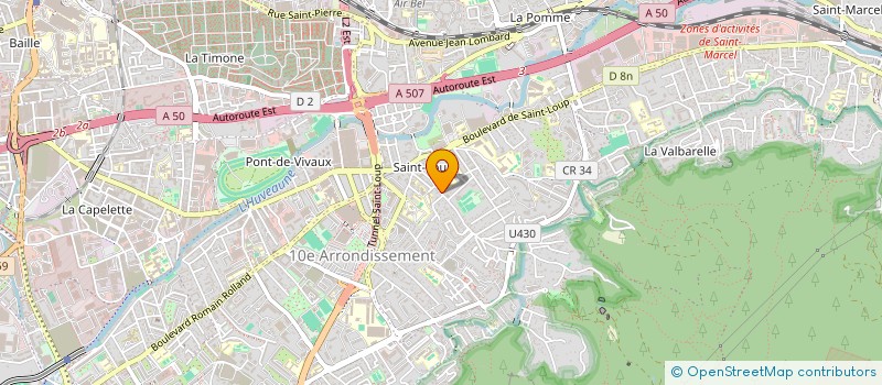 localisation de l'entreprise LE GRAND DETOURNEMENT à MARSEILLE 10EME