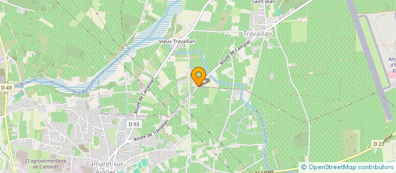 localisation de l'entreprise LE GRAND DEVES DE SAFRANIER  TRAVAILLAN