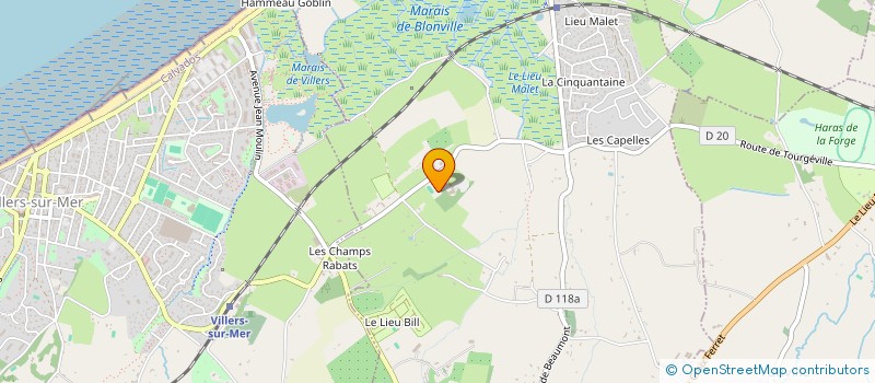 localisation de l'entreprise LE GRAND DOMAINE à BLONVILLE-SUR-MER