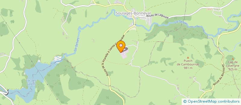 localisation de l'entreprise LE GRAND DOMAINE  SOULAGES-BONNEVAL