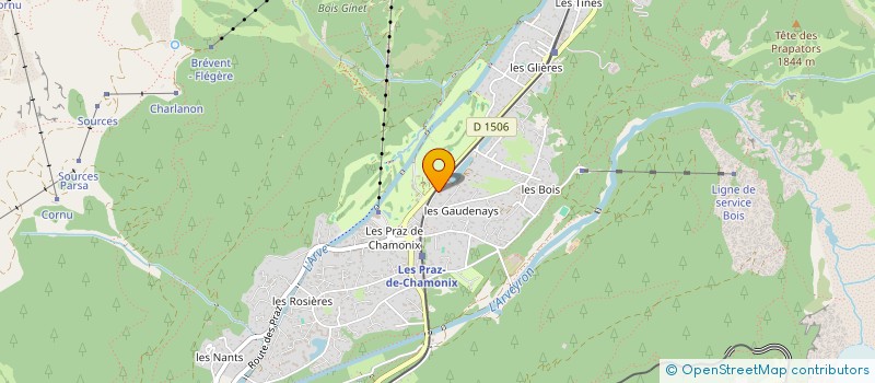 localisation de l'entreprise LE GRAND DRU à CHAMONIX-MONT-BLANC