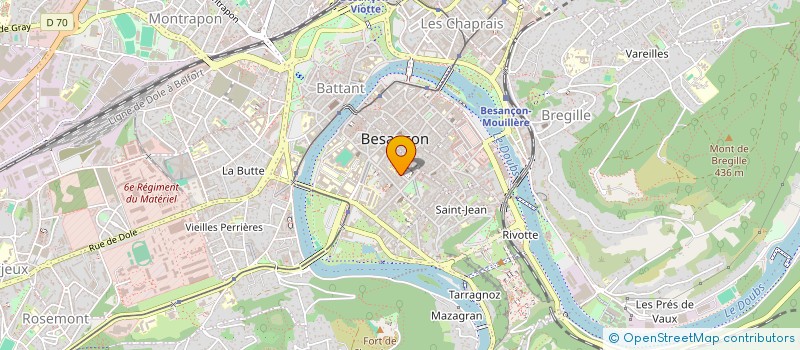 localisation de l'entreprise LE GRAND ECRAN  BESANCON