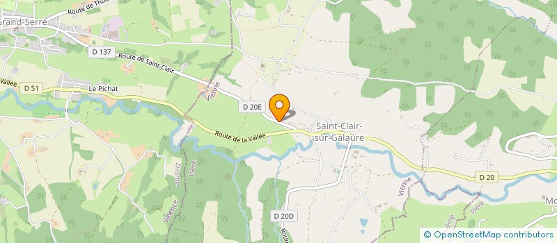 localisation de l'entreprise LE GRAND FAYARD  ROYBON