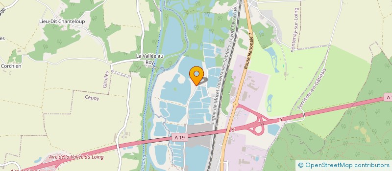 localisation de l'entreprise LE GRAND FONTENAY à FONTENAY-SUR-LOING
