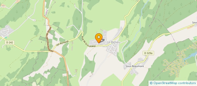 localisation de l'entreprise LE GRAND FRENE  BELIEU (LE)