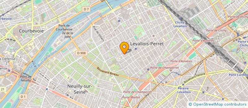 localisation de l'entreprise LE GRAND FRISSON à LEVALLOIS PERRET