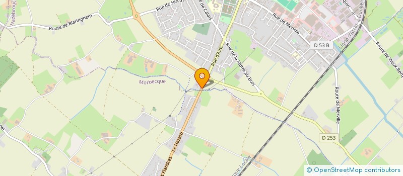 localisation de l'entreprise LE GRAND HAZARD  HAZEBROUCK