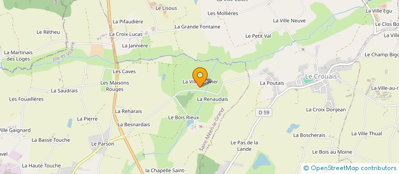 localisation de l'entreprise LE GRAND JARDIN  SAINT-MEEN-LE-GRAND