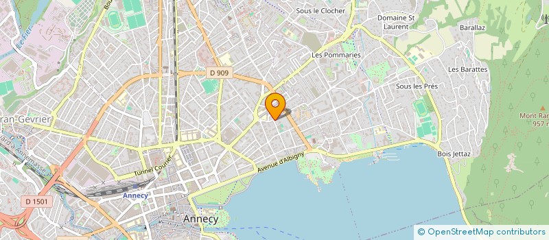 localisation de l'entreprise LE GRAND LARGE à ANNECY