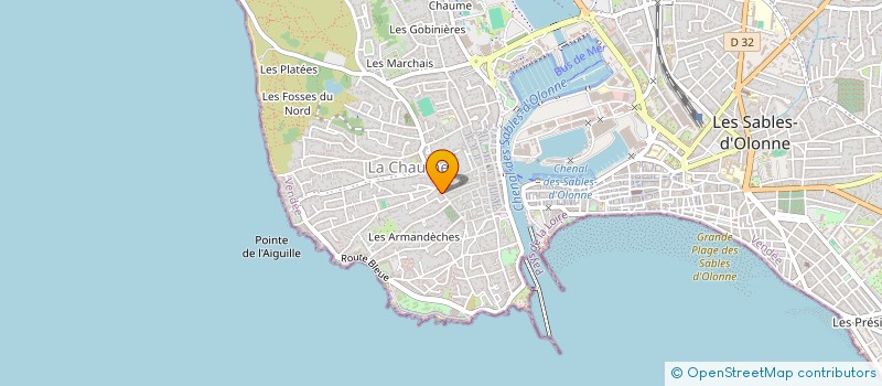 localisation de l'entreprise LE GRAND LARGE à LES SABLES D'OLONNE