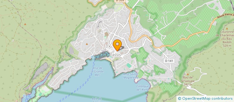 localisation de l'entreprise LE GRAND LARGE à CASSIS