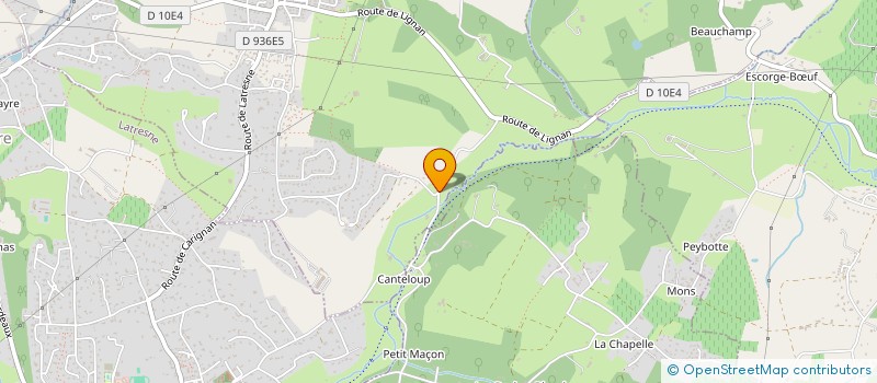 localisation de l'entreprise LE GRAND LARGE  CARIGNAN-DE-BORDEAUX