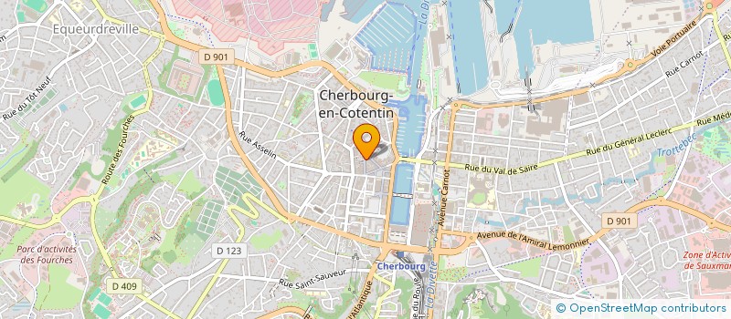 localisation de l'entreprise LE GRAND LARGE à CHERBOURG-EN-COTENTIN